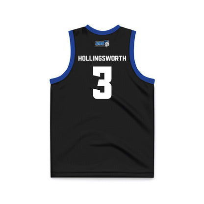 UAH - NCAA Women's Basketball : Mia Hollingsworth - Black Basketball Jersey-1
