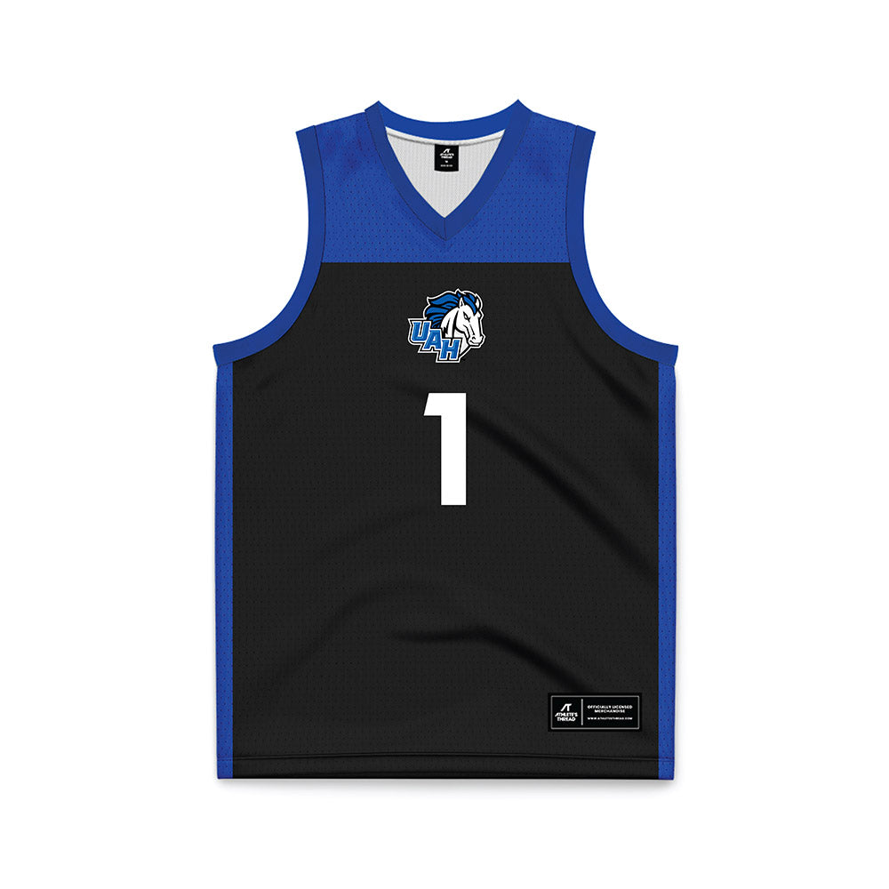 UAH - NCAA Women's Basketball : Ava McSwain - Black Basketball Jersey-0