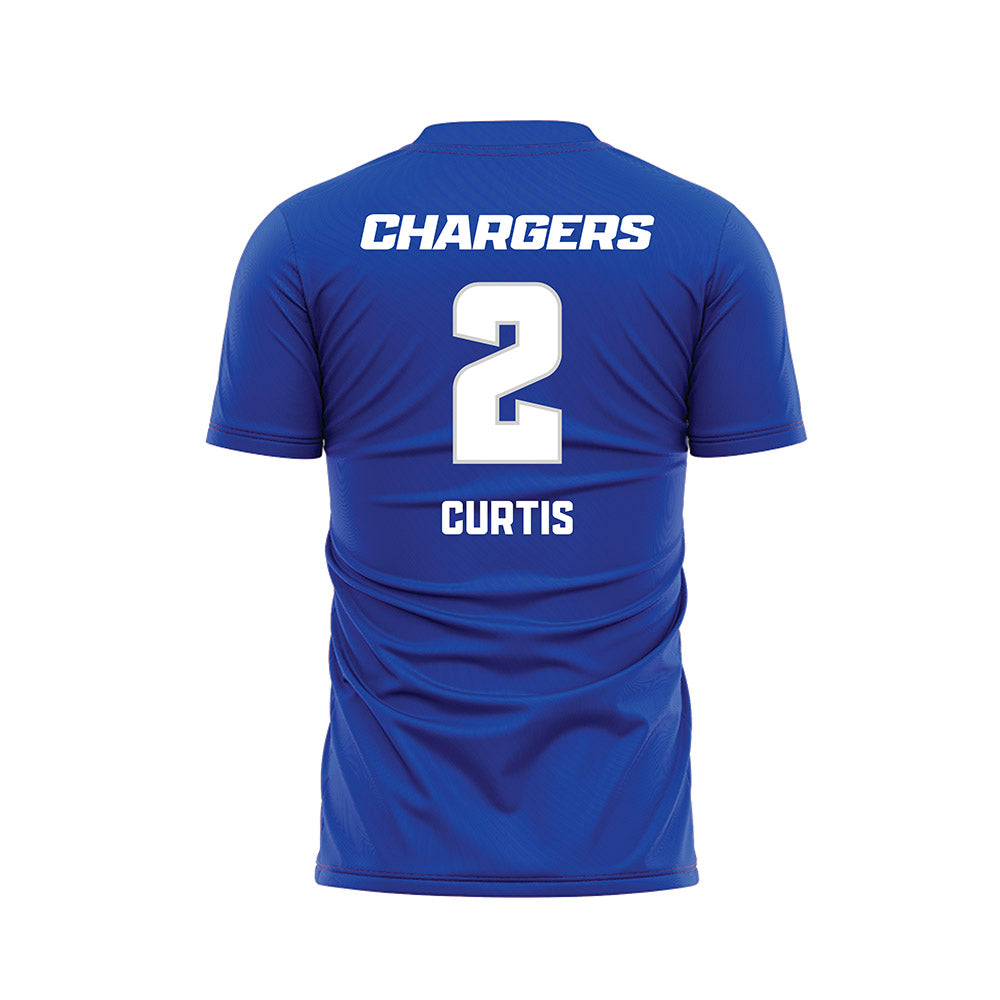 UAH - NCAA Women's Soccer : Chelsey Curtis - Blue Soccer Jersey-1