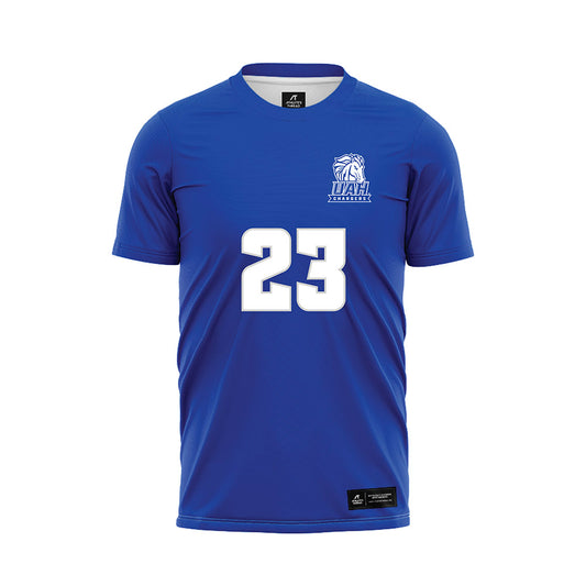 UAH - NCAA Women's Soccer : Erin Turley - Blue Soccer Jersey-0