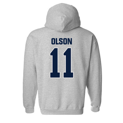 Longwood - NCAA Women's Soccer : Sarah Olson - Classic Shersey Hooded Sweatshirt-1