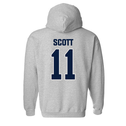Longwood - NCAA Women's Basketball : Jesstynie Scott - Classic Shersey Hooded Sweatshirt-1