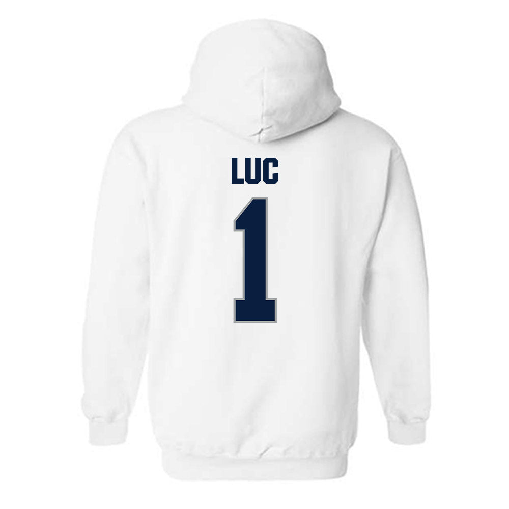Longwood - NCAA Men's Basketball : Kyrell Luc - Classic Shersey Hooded Sweatshirt-1