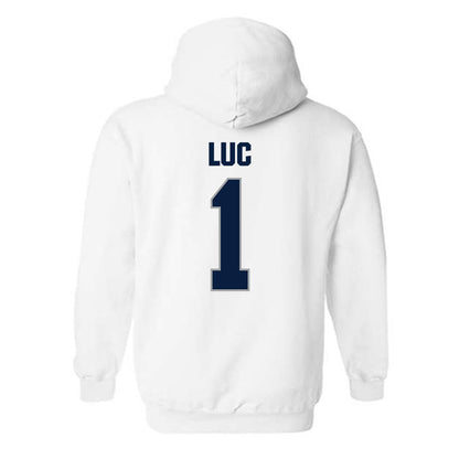 Longwood - NCAA Men's Basketball : Kyrell Luc - Classic Shersey Hooded Sweatshirt-1
