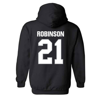Longwood - NCAA Women's Basketball : Jamya Robinson - Classic Shersey Hooded Sweatshirt-1