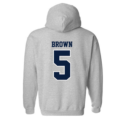 Longwood - NCAA Women's Basketball : Jaelyn Brown - Classic Shersey Hooded Sweatshirt-1