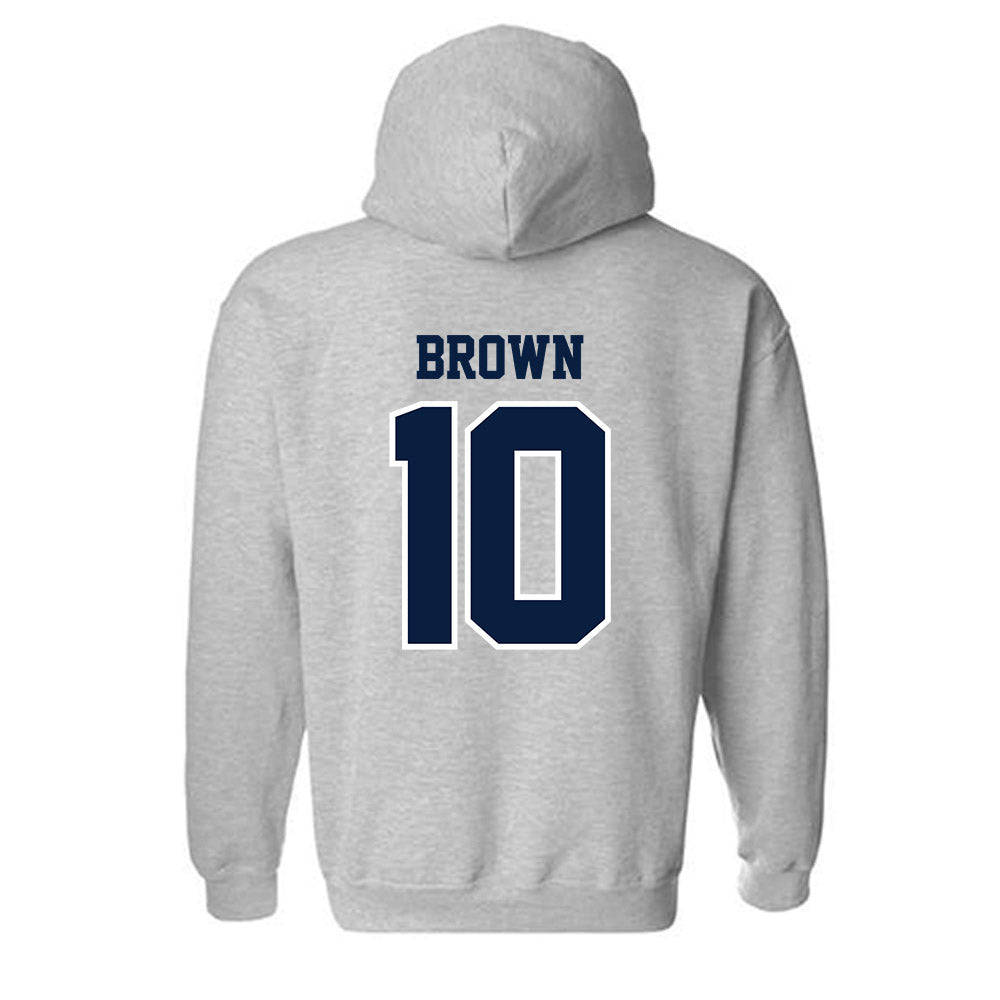 Longwood - NCAA Women's Basketball : Malea Brown - Classic Shersey Hooded Sweatshirt-1