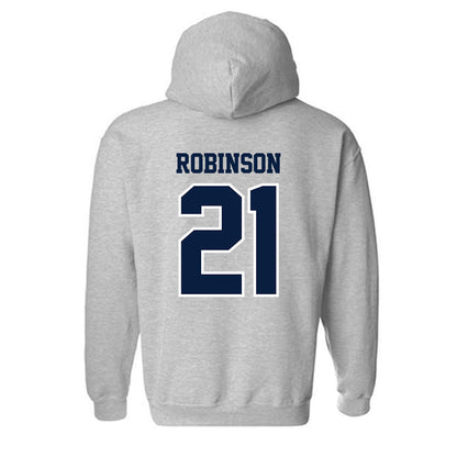 Longwood - NCAA Women's Basketball : Jamya Robinson - Classic Shersey Hooded Sweatshirt-1