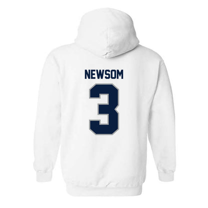 Longwood - NCAA Women's Lacrosse : Zenie Newsom - Classic Shersey Hooded Sweatshirt-1