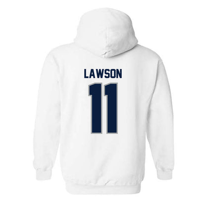Longwood - NCAA Baseball : Max Lawson - Classic Shersey Hooded Sweatshirt-1