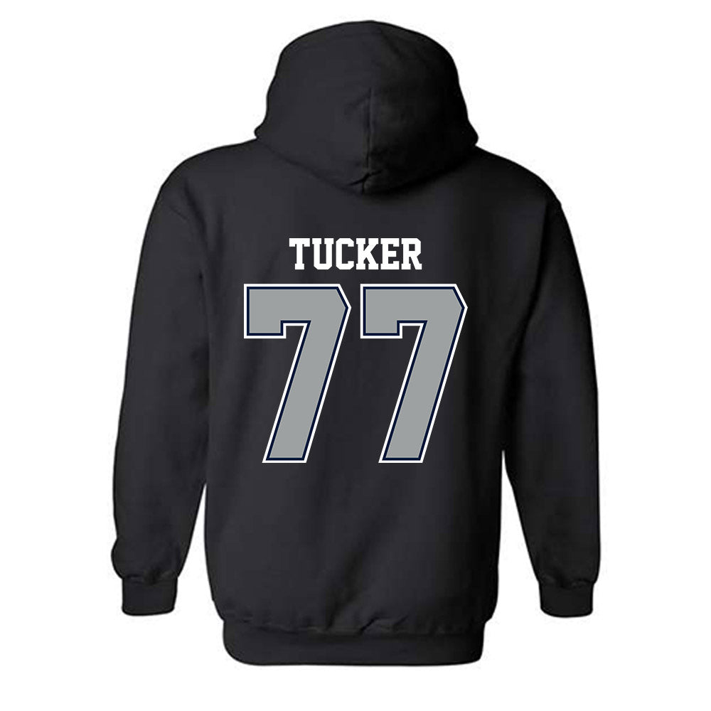 Longwood - NCAA Men's Basketball : Elijah Tucker - Classic Shersey Hooded Sweatshirt-1