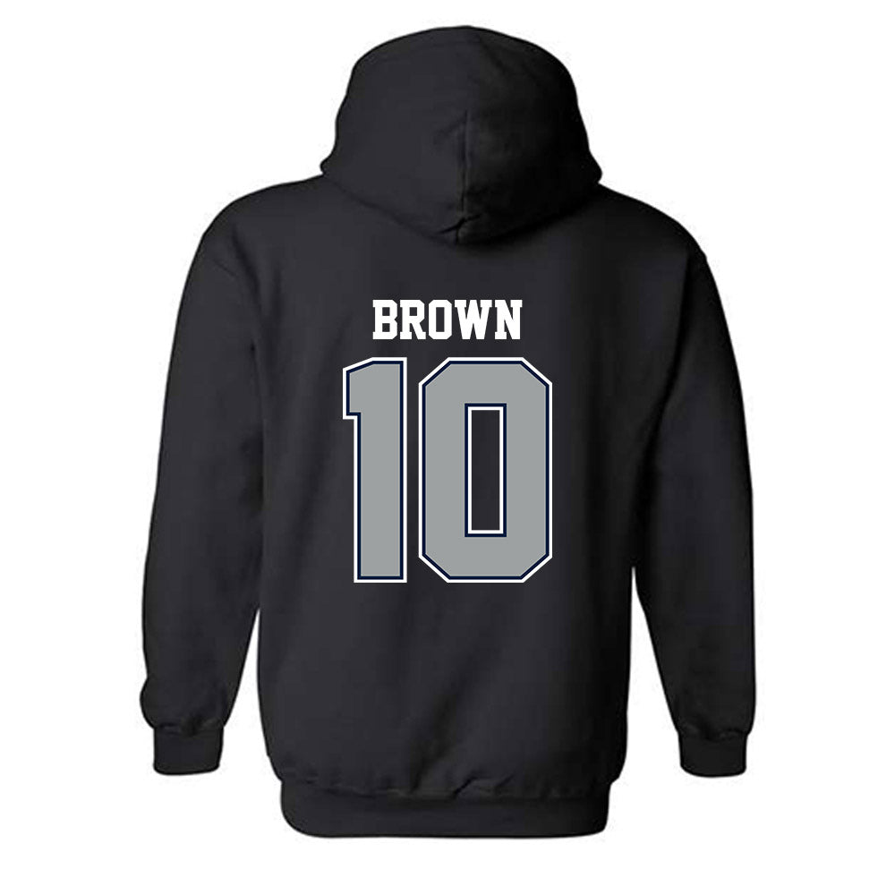 Longwood - NCAA Women's Basketball : Malea Brown - Classic Shersey Hooded Sweatshirt-1