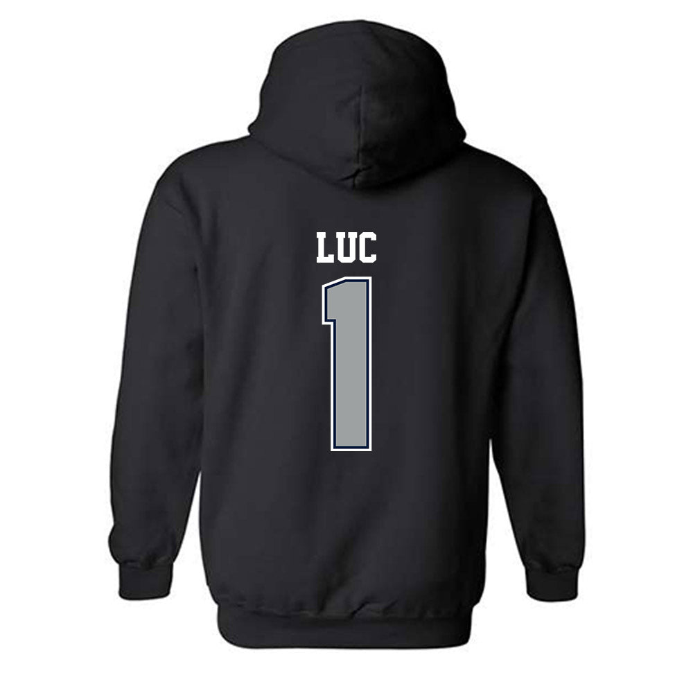 Longwood - NCAA Men's Basketball : Kyrell Luc - Classic Shersey Hooded Sweatshirt-1