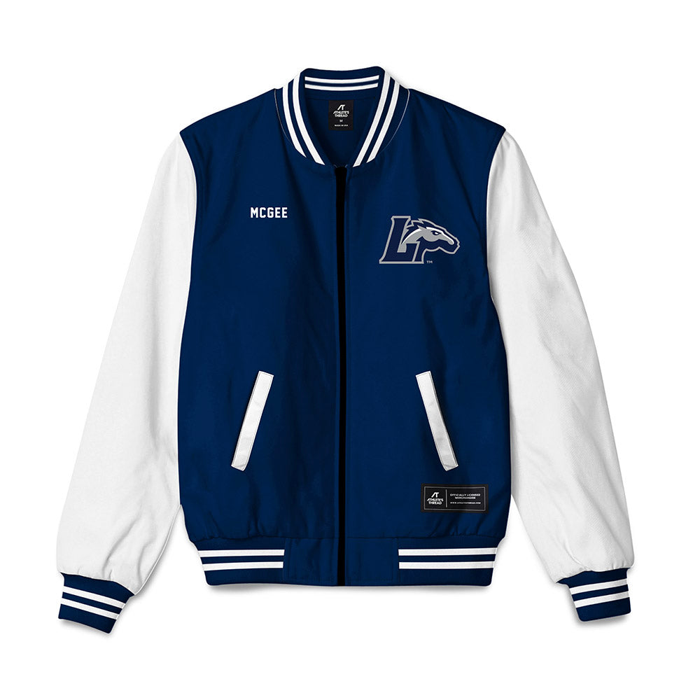 Longwood - NCAA Men's Track & Field : Elijah McGee - Bomber Jacket-0