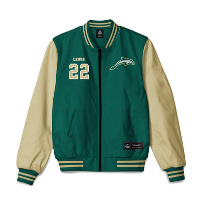 Jacksonville - NCAA Softball : Courtney Lewis - Bomber Jacket-0