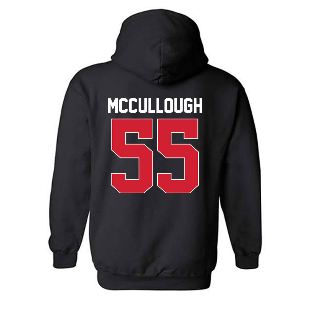 Rutgers - NCAA Men's Lacrosse : Charlie McCullough - Phase 1 Shersey Hooded Sweatshirt-1