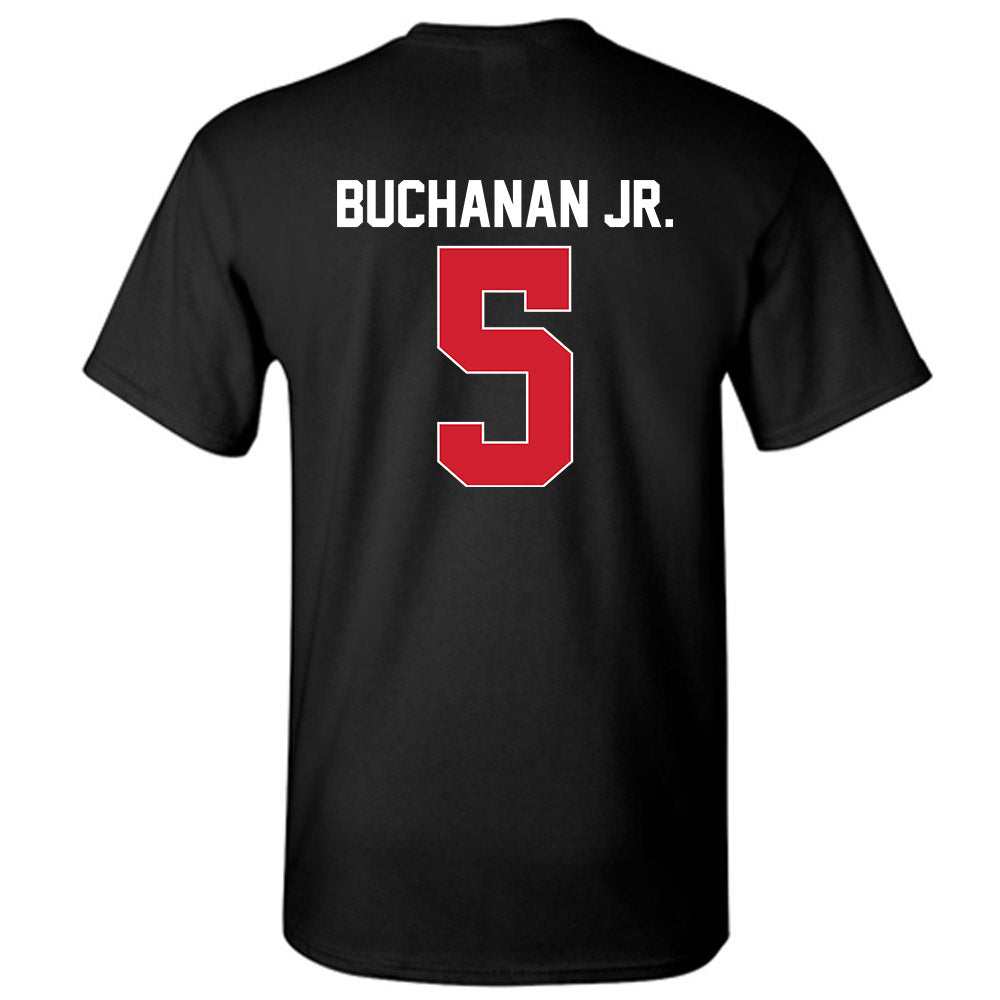 Rutgers - NCAA Men's Basketball : Darren Buchanan Jr. - Phase 1 Shersey T-Shirt-1
