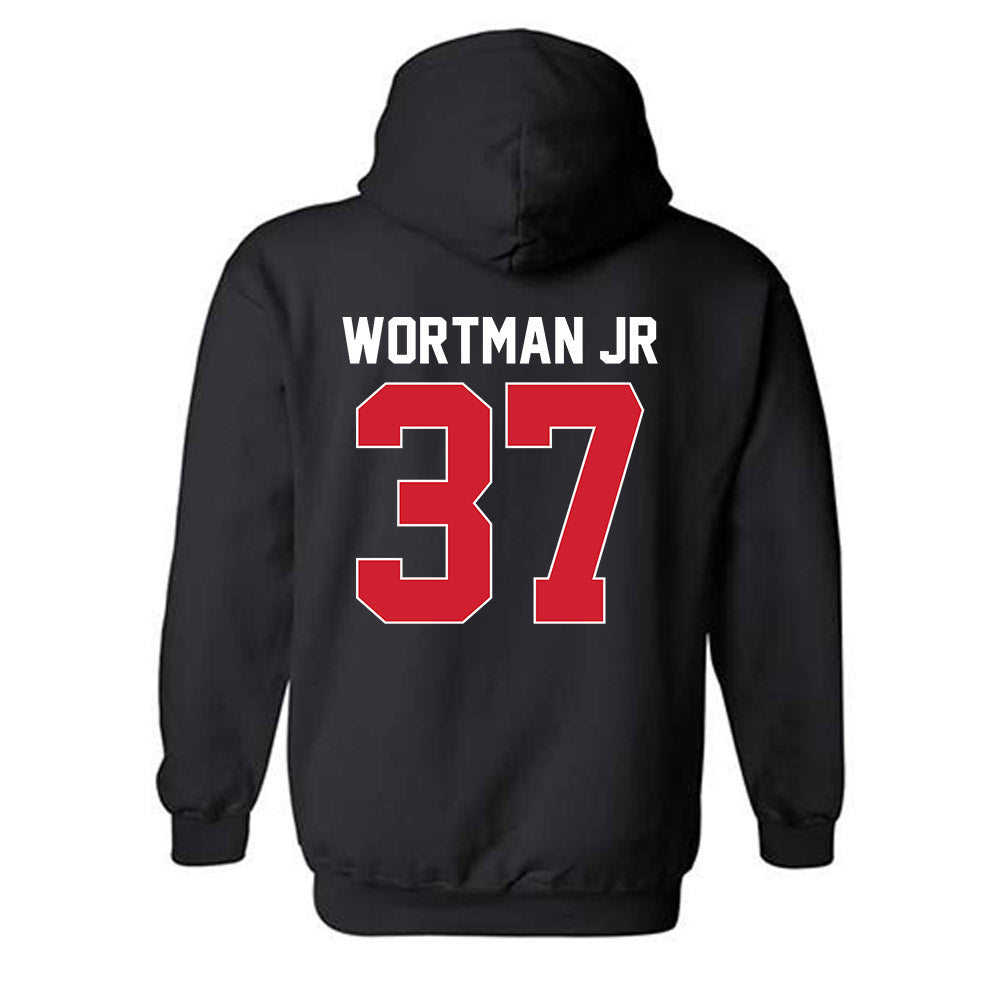 Rutgers - NCAA Football : RJ Wortman Jr - Phase 1 Shersey Hooded Sweatshirt-1