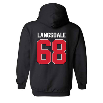 Rutgers - NCAA Football : Ryder Langsdale - Phase 1 Shersey Hooded Sweatshirt-1