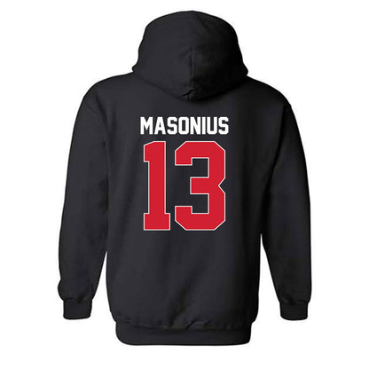 Rutgers - NCAA Women's Basketball : Hope Masonius - Phase 1 Shersey Hooded Sweatshirt-1