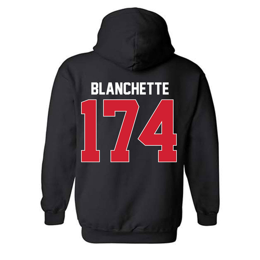Rutgers - NCAA Wrestling : Nate Blanchette - Phase 1 Shersey Hooded Sweatshirt-1