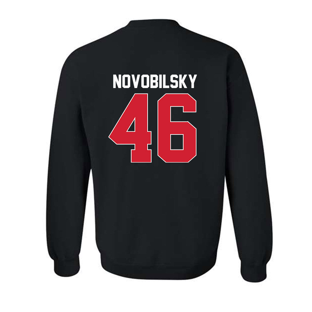 Rutgers - NCAA Baseball : Kevin Novobilsky - Phase 1 Shersey Crewneck Sweatshirt-1