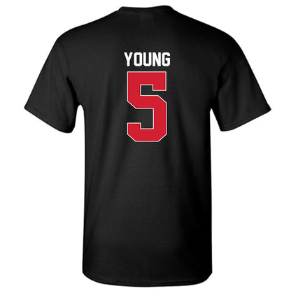 Rutgers - NCAA Women's Basketball : Deja Young - Phase 1 Shersey T-Shirt-1