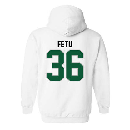 Hawaii - NCAA Football : Jordan Fetu - Classic Shersey Hooded Sweatshirt-1