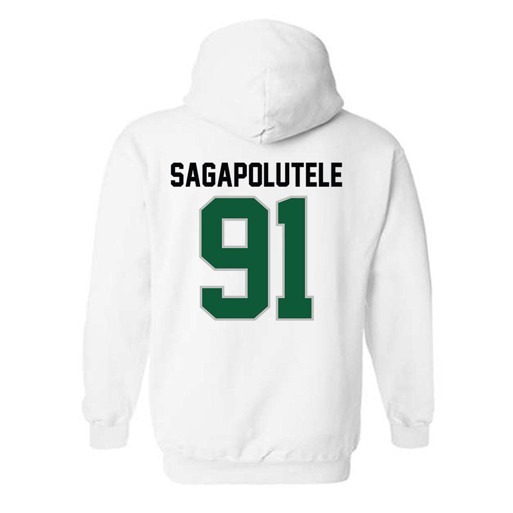 Hawaii - NCAA Football : Joshua sagapolutele - Classic Shersey Hooded Sweatshirt-1