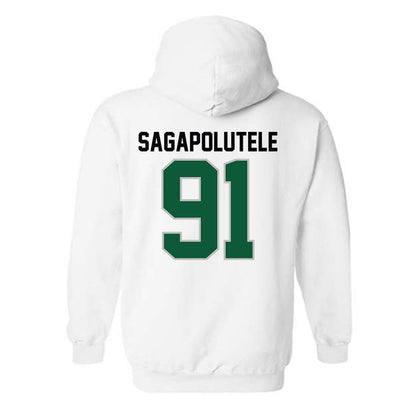 Hawaii - NCAA Football : Joshua sagapolutele - Classic Shersey Hooded Sweatshirt-1