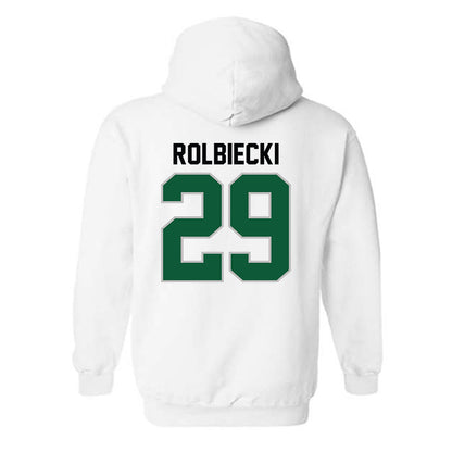 Hawaii - NCAA Baseball : Evan Rolbiecki - Classic Shersey Hooded Sweatshirt-1