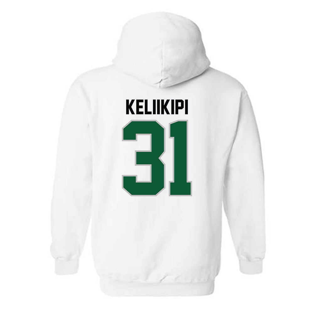 Hawaii - NCAA Football : Tryton Keliikipi - Classic Shersey Hooded Sweatshirt-1