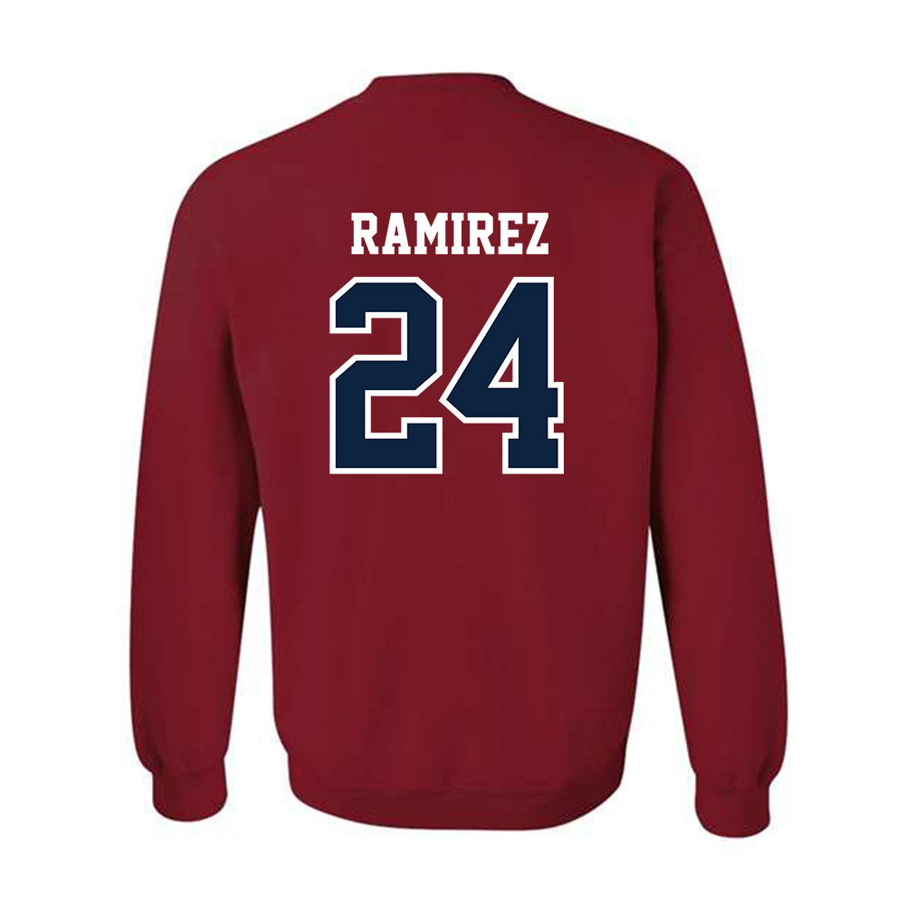 RSU - NCAA Baseball : Andrew Ramirez - Classic Shersey Crewneck Sweatshirt-1