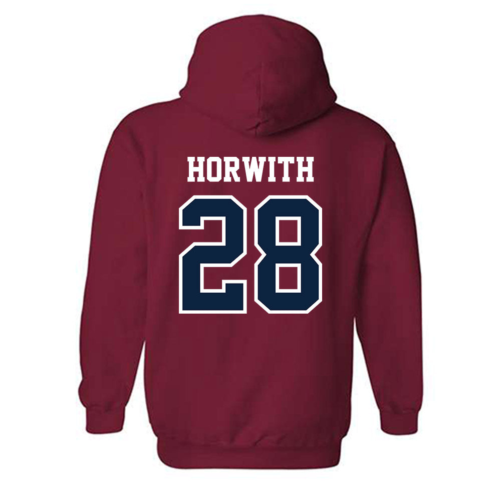 RSU - NCAA Baseball : Zach Horwith - Classic Shersey Hooded Sweatshirt-1