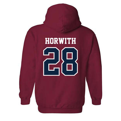 RSU - NCAA Baseball : Zach Horwith - Classic Shersey Hooded Sweatshirt-1