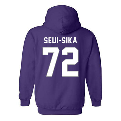 Weber - NCAA Football : Denzon Seui-Sika - Classic Shersey Hooded Sweatshirt-1
