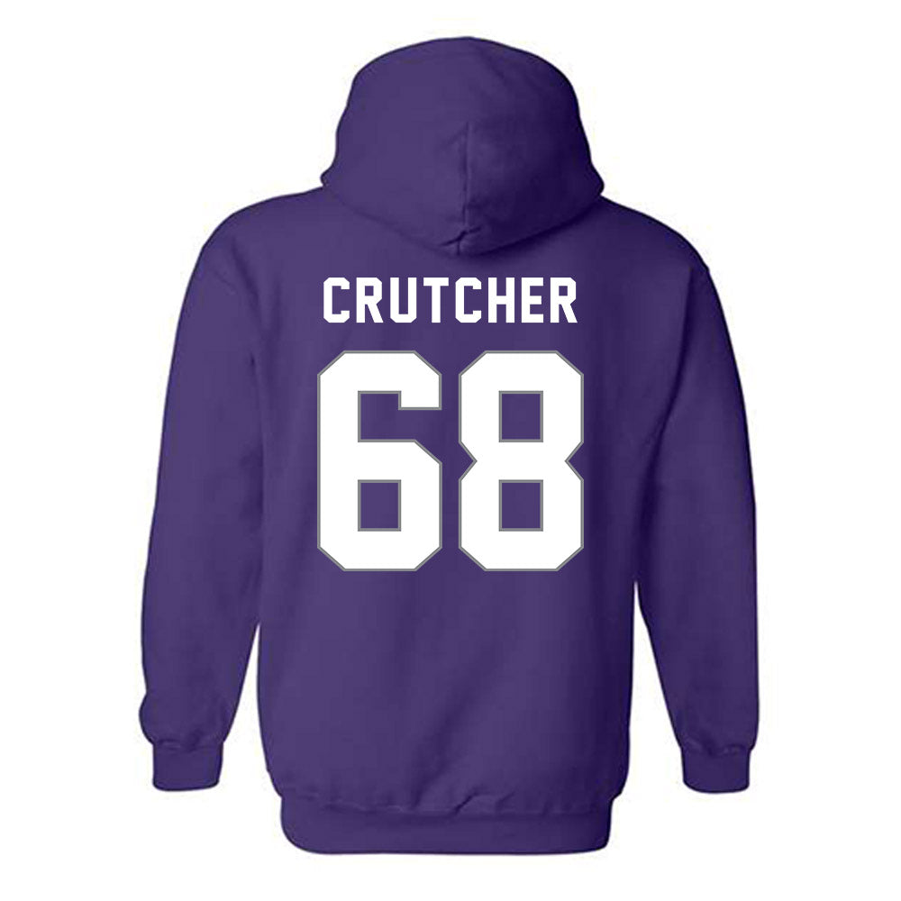 Weber - NCAA Football : Leon Crutcher - Classic Shersey Hooded Sweatshirt-1