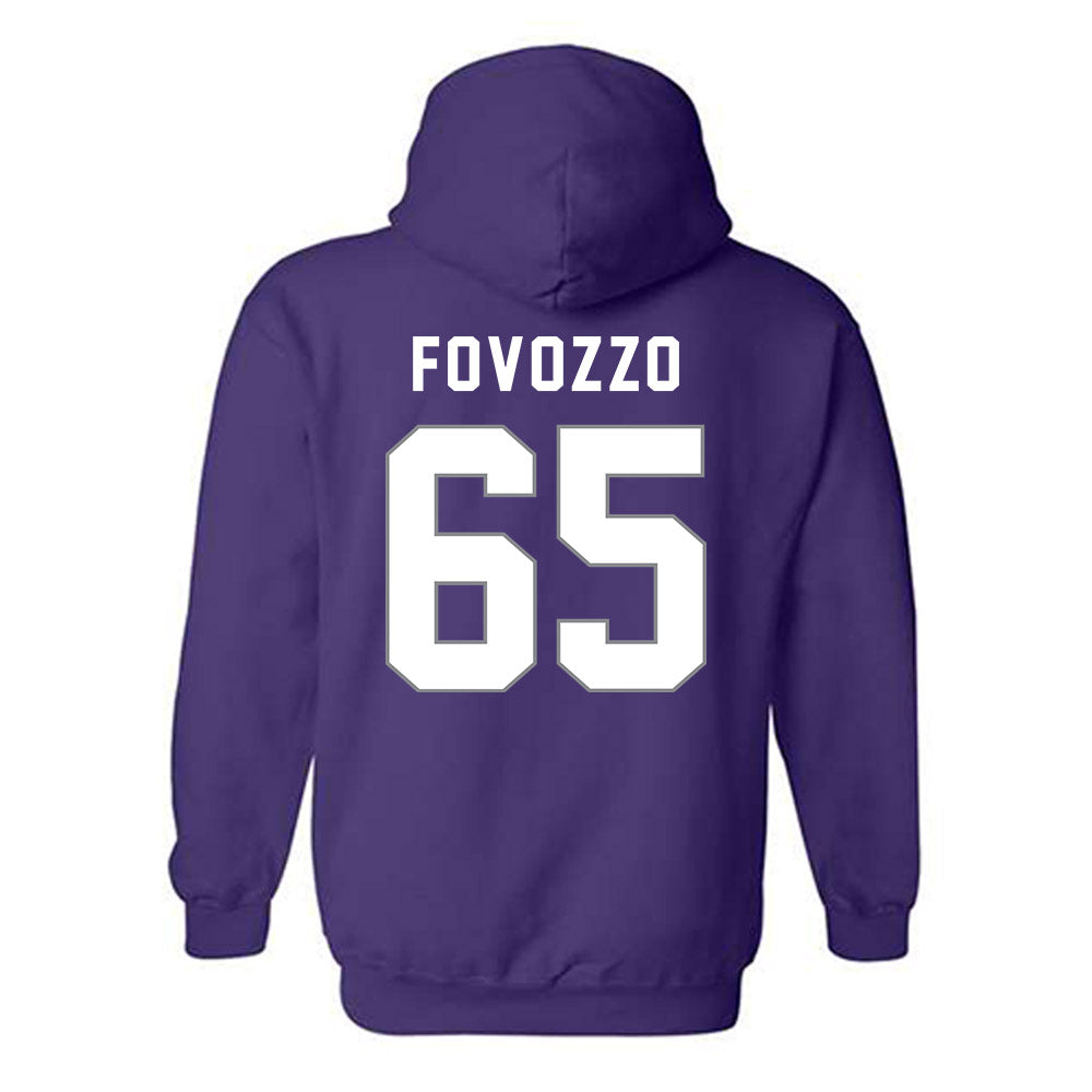 Weber - NCAA Football : Nicholas Fovozzo - Classic Shersey Hooded Sweatshirt-1