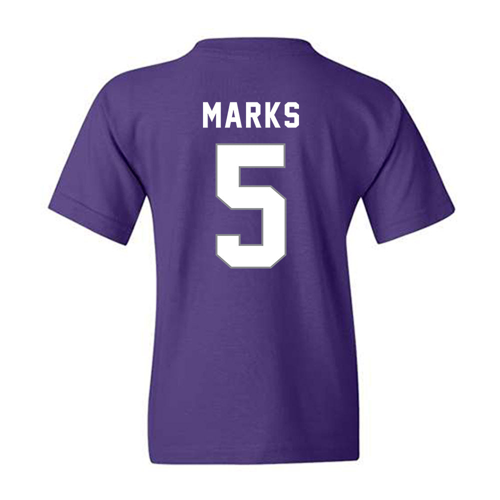 Weber - NCAA Football : Bones Marks - Classic Shersey Youth T-Shirt-1