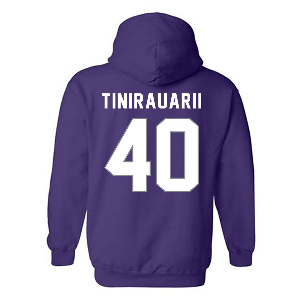 Weber - NCAA Football : Raimoana Tinirauarii - Classic Shersey Hooded Sweatshirt-1