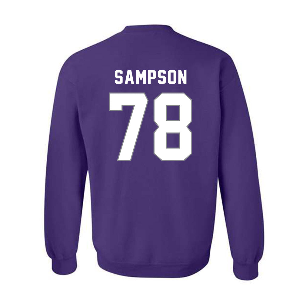 Weber - NCAA Football : Luke Sampson - Classic Shersey Crewneck Sweatshirt-1