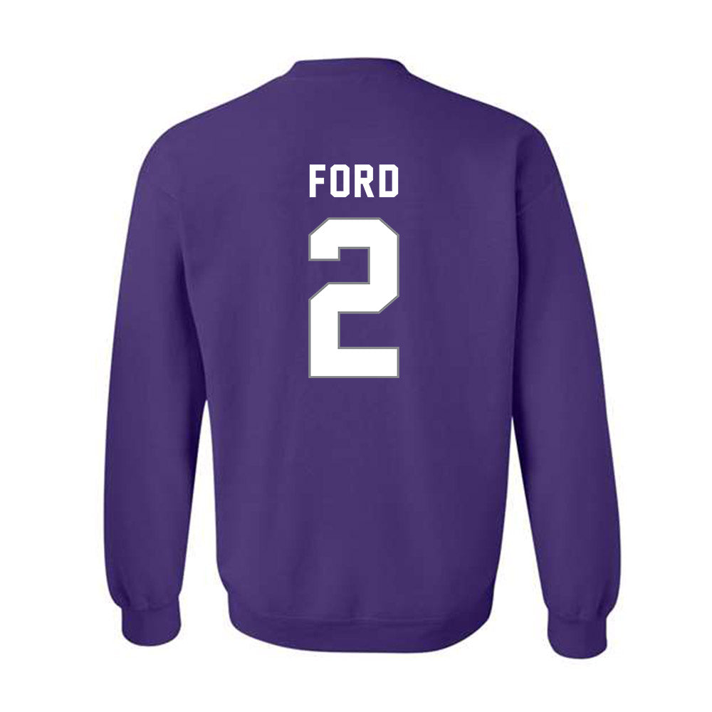 Weber - NCAA Football : Devin Ford - Classic Shersey Crewneck Sweatshirt-1