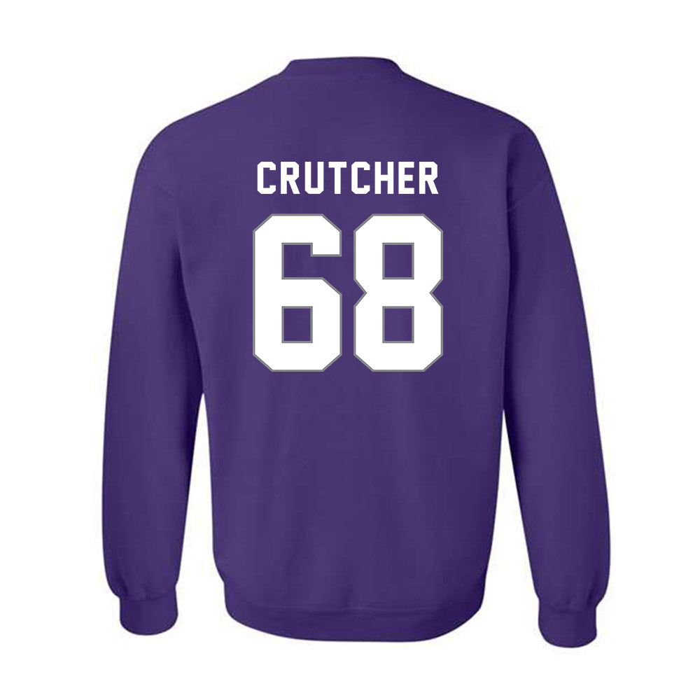 Weber - NCAA Football : Leon Crutcher - Classic Shersey Crewneck Sweatshirt-1