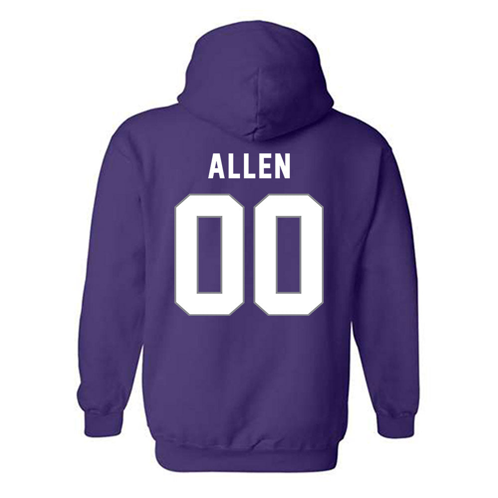 Weber - NCAA Football : Tristan Allen - Classic Shersey Hooded Sweatshirt-1