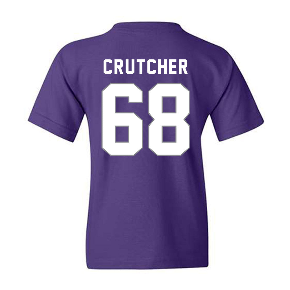 Weber - NCAA Football : Leon Crutcher - Classic Shersey Youth T-Shirt-1