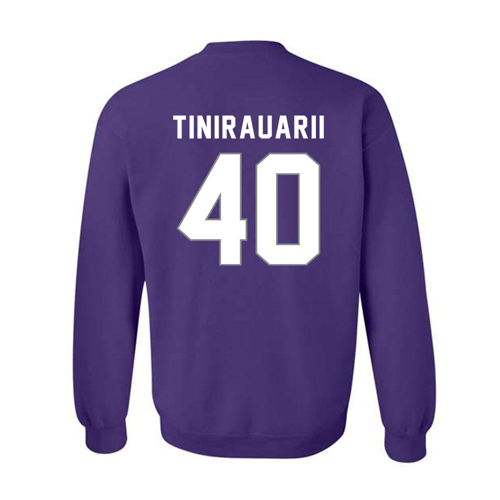 Weber - NCAA Football : Raimoana Tinirauarii - Classic Shersey Crewneck Sweatshirt-1
