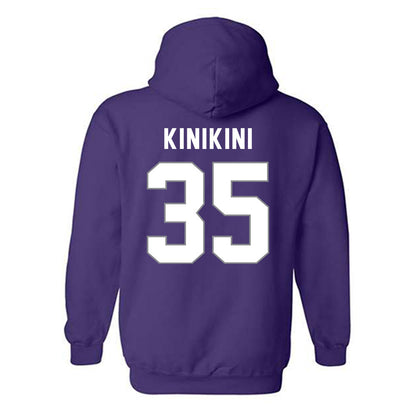 Weber - NCAA Football : Semisi Kinikini - Classic Shersey Hooded Sweatshirt-1