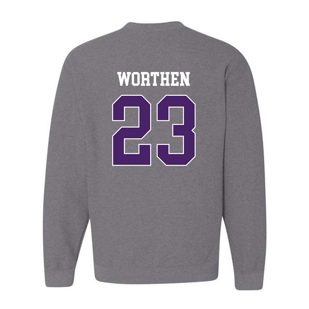 Weber - NCAA Football : Teni Worthen - Classic Shersey Crewneck Sweatshirt-1