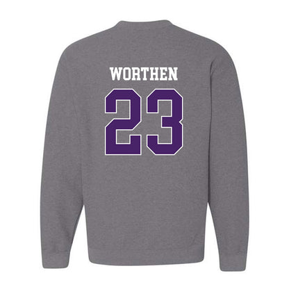 Weber - NCAA Football : Teni Worthen - Classic Shersey Crewneck Sweatshirt-1
