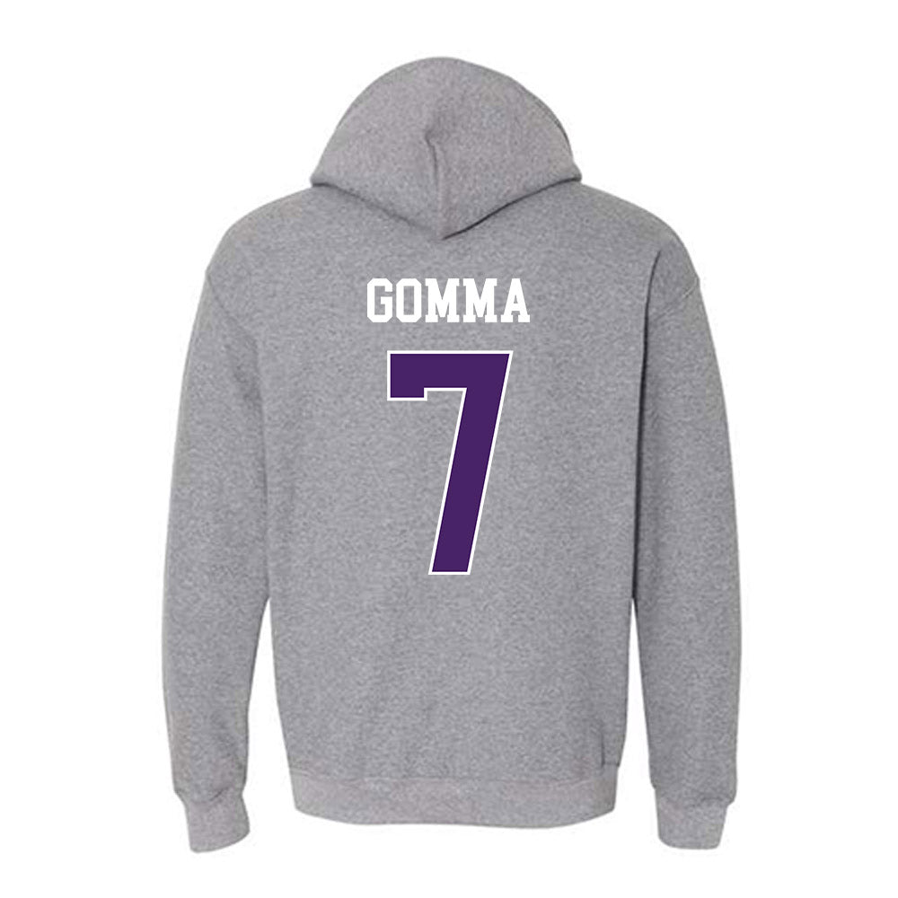 Weber - NCAA Men's Basketball : Malek Gomma - Classic Shersey Hooded Sweatshirt-1